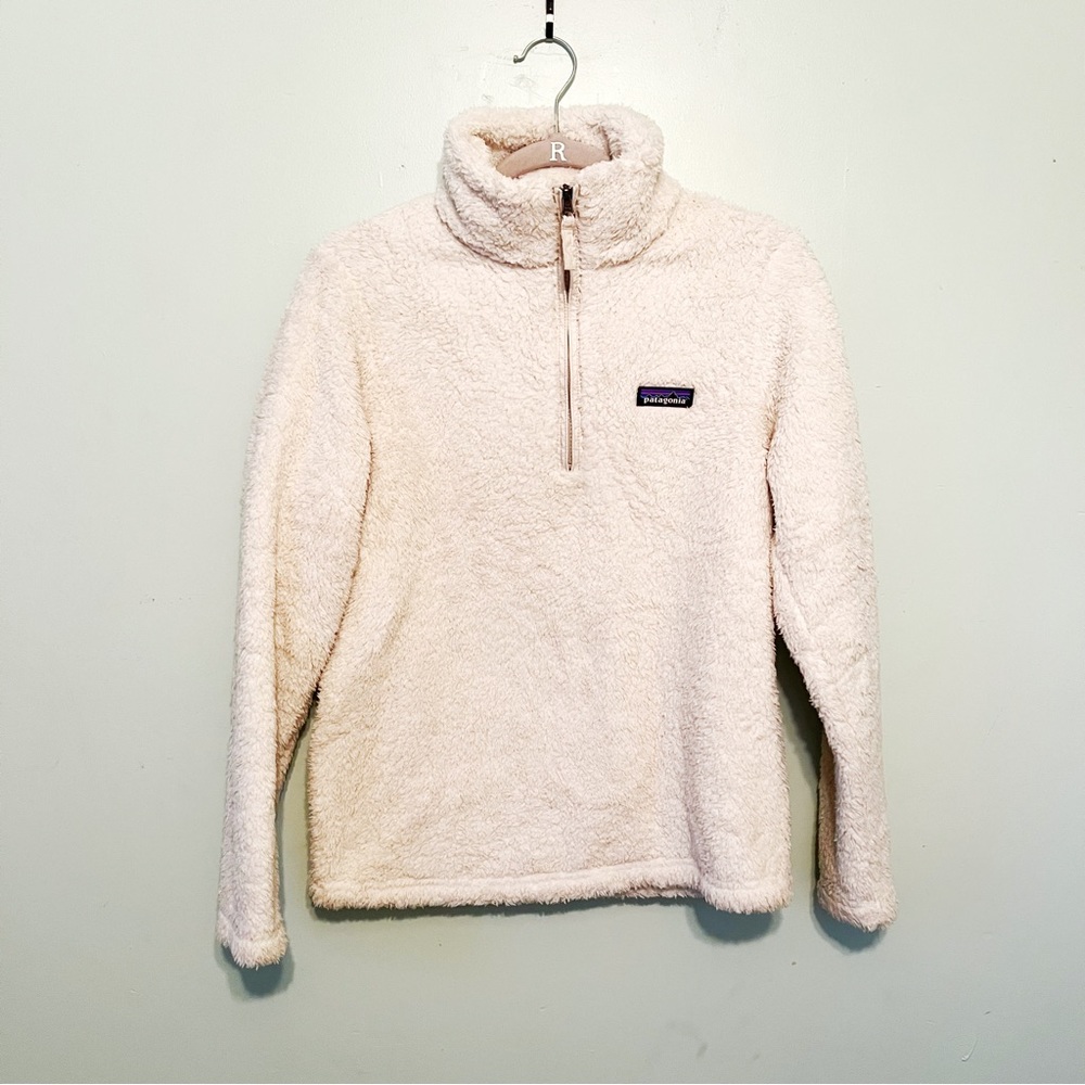 Patagonia Fleece Women’s Los Gatos 1/4-Zip in Dyno White Sz S EUC (Fall 2019)